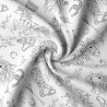 Printed Cotton GARANCE White / Black